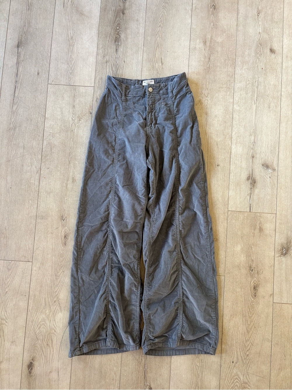 FREE PEOPLE Wide Leg Corduroy Pants Size 25
